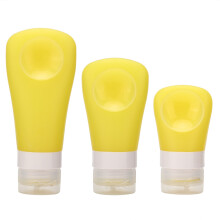 Sticlă de călătorie tip stoarcebilă, materiale premium, etanșă, din silicon alimentar, portabilă, cu ventil, moale și flexibilă, pentru