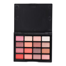 Paleta de Sombras de Luxo para Viagem - Kit de Maquiagem com Frasco Compacto - Cores de Longa Duração e Fáceis de Esfumar - Acabamentos Matte,