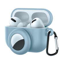 Schutzhülle aus Silikon für AirPods Pro, 2-in-1-Design, stoßfest, unterstützt kabelloses Laden, staubdicht, für Damen und Herren, AirPods Pro