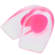 Gel Heel Cups, Comfortable Design Latex Free Shock Absorbing Heel Pads For Men/Women, Soothing Support Foot Pain Relief, Medical Grade Silicone