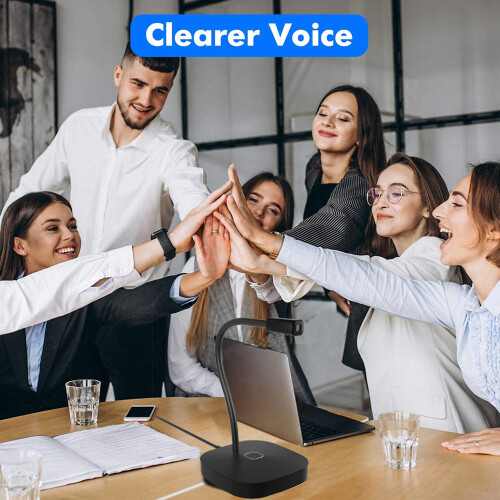 Adjustable Microphone Stand, Cardioid Polar Pattern, Silent Mute Switch, Immune To Electromagnetic Interference, For Gaming Streaming Presentations, W 2