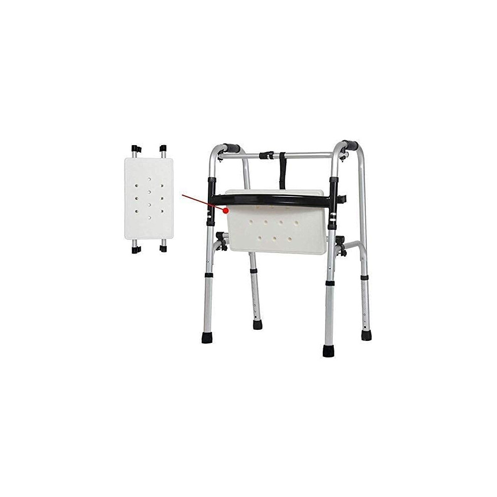 Lightweight Folding Wheelchair and Aluminum Walker for Seniors with OneButton Fold