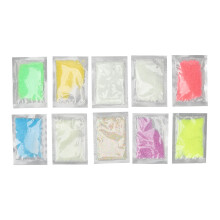 Spazzola districante per unghie, polvere di sabbia luminosa, chiusura a cerniera, massaggio del cuoio capelluto, tessuto satinato fosforescente, cura