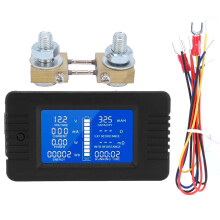 Testeur de batterie numérique LCD pour la mesure de tension, voltmètre multifonctionnel de haute précision avec écran rétroéclairé, idéal