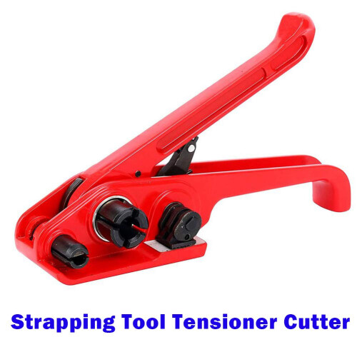 Heavy Duty Hand Tensioner Strapping Tool 1319mm Width Polypropylene and Polyester Cord Strapping Red 1