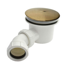 90mm Brass Top Fast Flow Shower Tray Waste