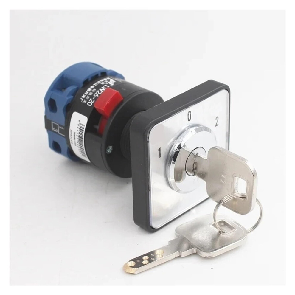 Lw2620 Cam Switch With Lock Key, 20A Rotary Changeover Switch For Motor Control And Safety 9094768737163