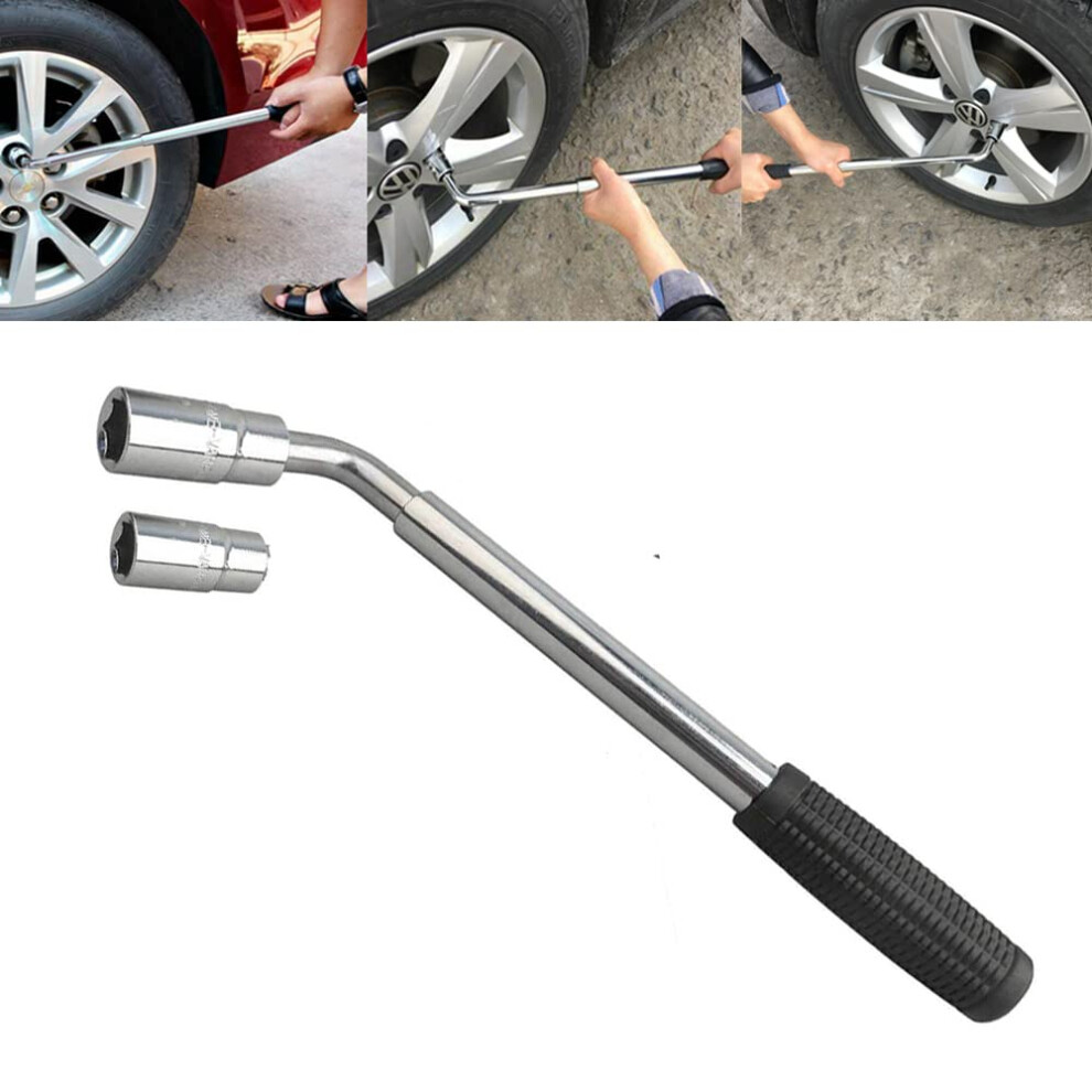 Extendable Wheel Wrench 17Mm 19Mm 21Mm 23Mm With Torque Telescopic Handle For Cars And Trucks 9199774486538