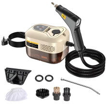 2500W Pressure Handheld Steam Cleaner with 6 Levels for Car, Sofa, Carpet and Home Cleaning