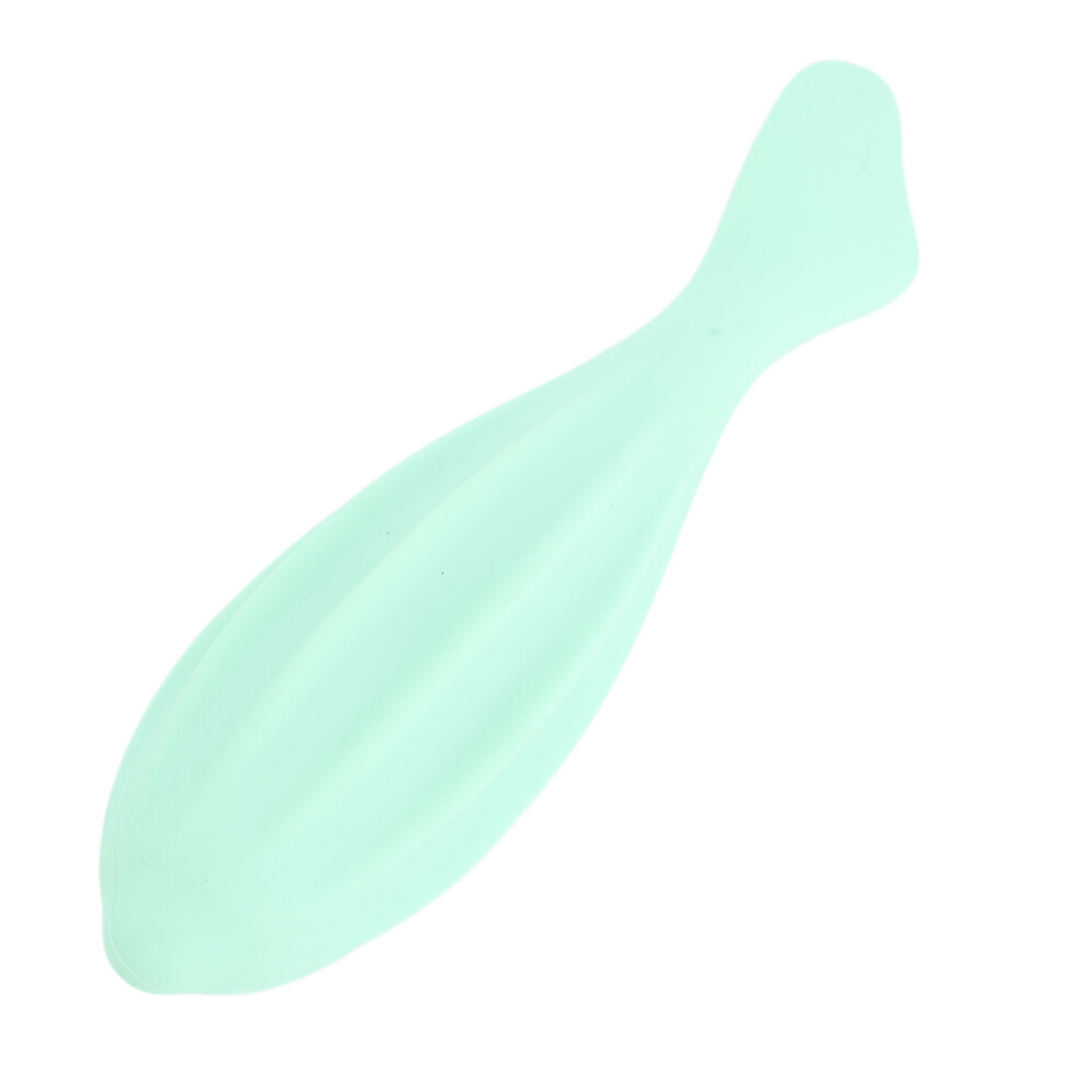 Green Silicone Facial Roller for Skincare, Ergonomic Portable Design