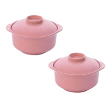 Ramen Bowl With Lid 2Pack, Instant Noodle Bowl, Soup Bowl, Nordic Style Multifunction Food Container For Office Dorm Room
