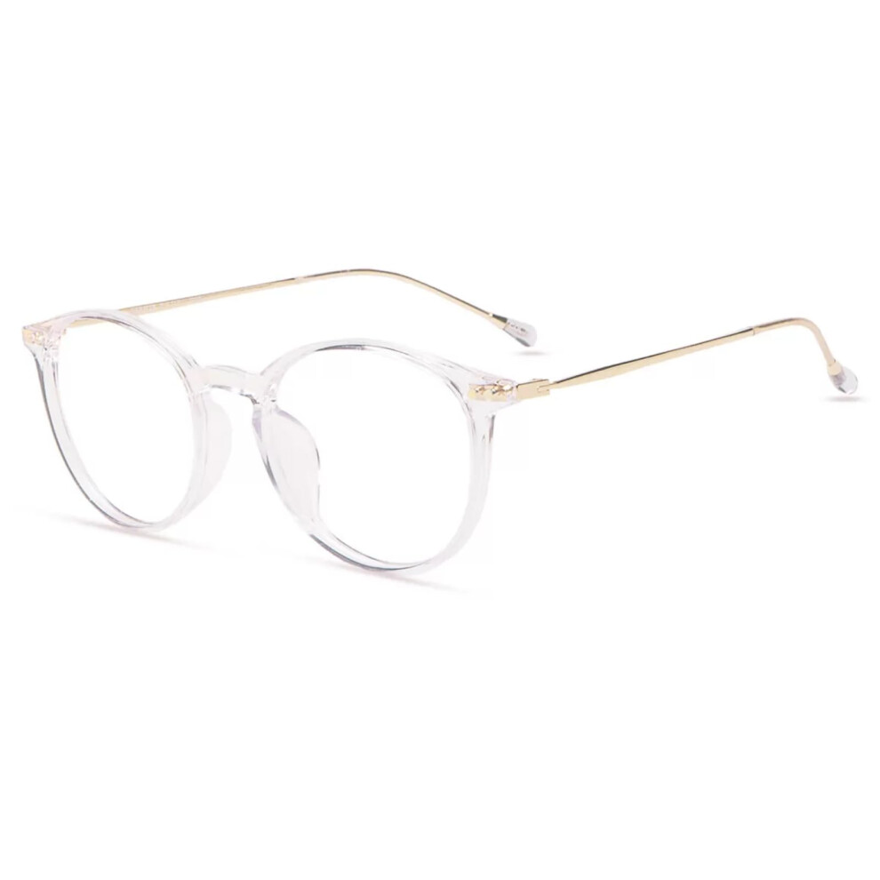 Blue/Light Blocking Computer Glasses For Women And Men Anti Glare Eye Strain Relief Transparent 0.0
