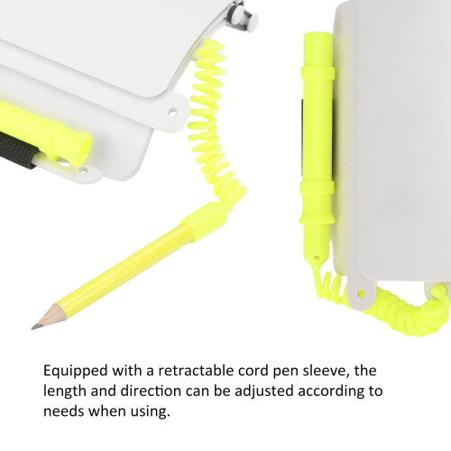 Compact Diving Wrist Slate with Retractable Pencil & Adjustable Strap 1