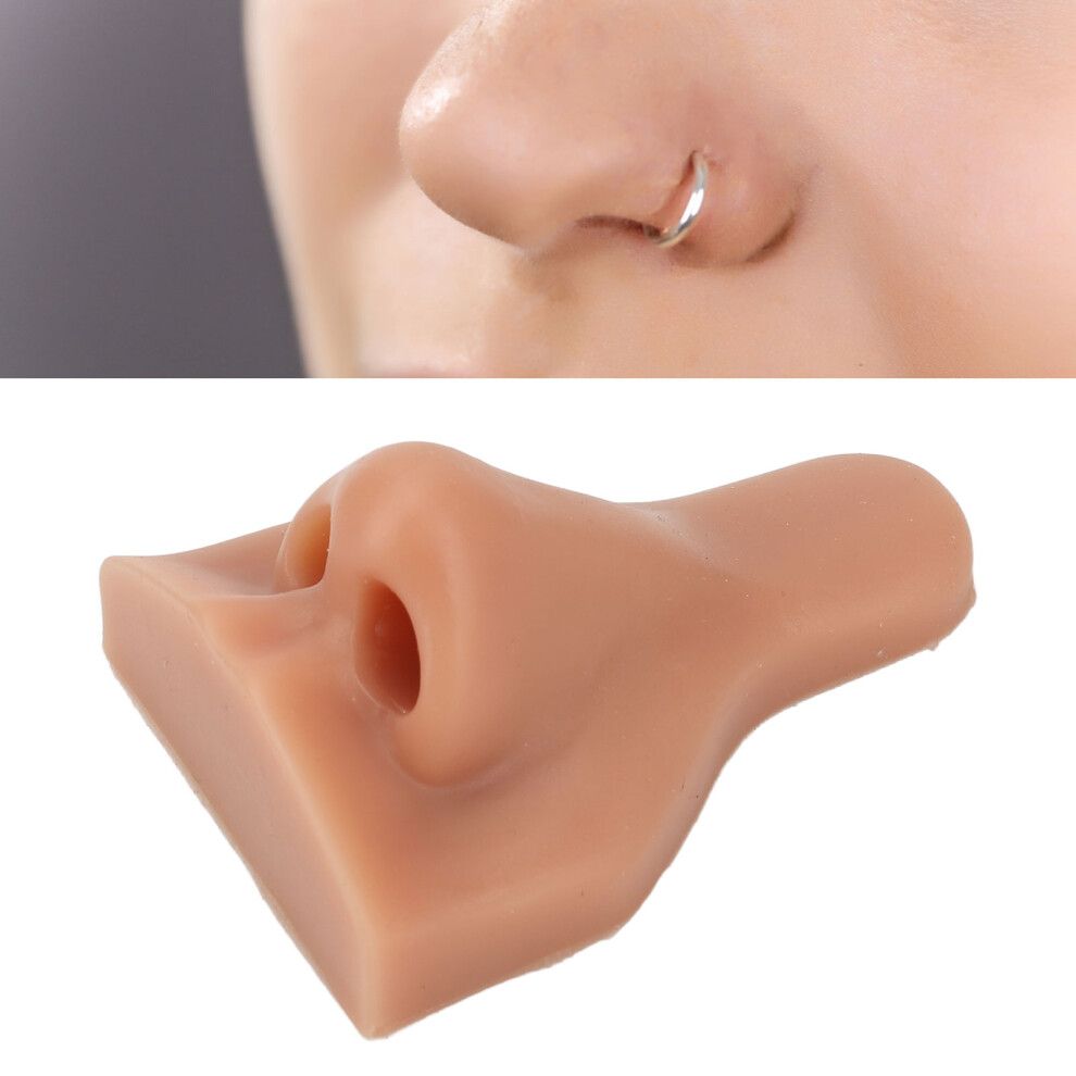 Flexible Silicone Nose Model for Piercing & Suture Practice, 7.5x5.5x3cm
