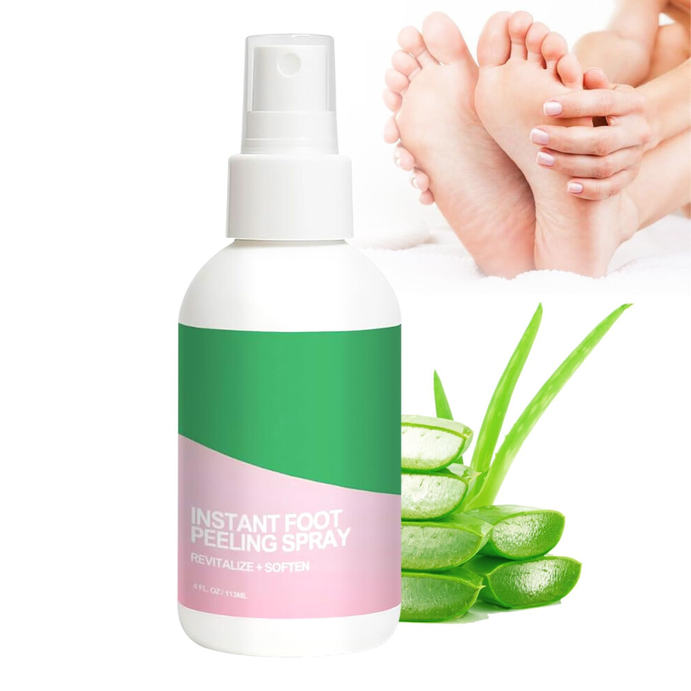 Foot Peel Spray with Tea Tree, Instant Dead Skin Remover, Hydrating Exfoliating Foot Spray