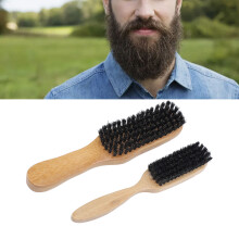 2 pcs Beard Brush with Ergonomic Handle for Men's Mustache & Beard Grooming