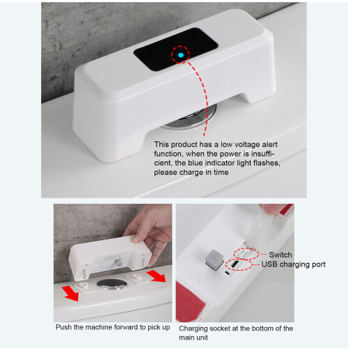Berührungsloser Toilettenspüler Kit 2000mAh 2-Sensor 1