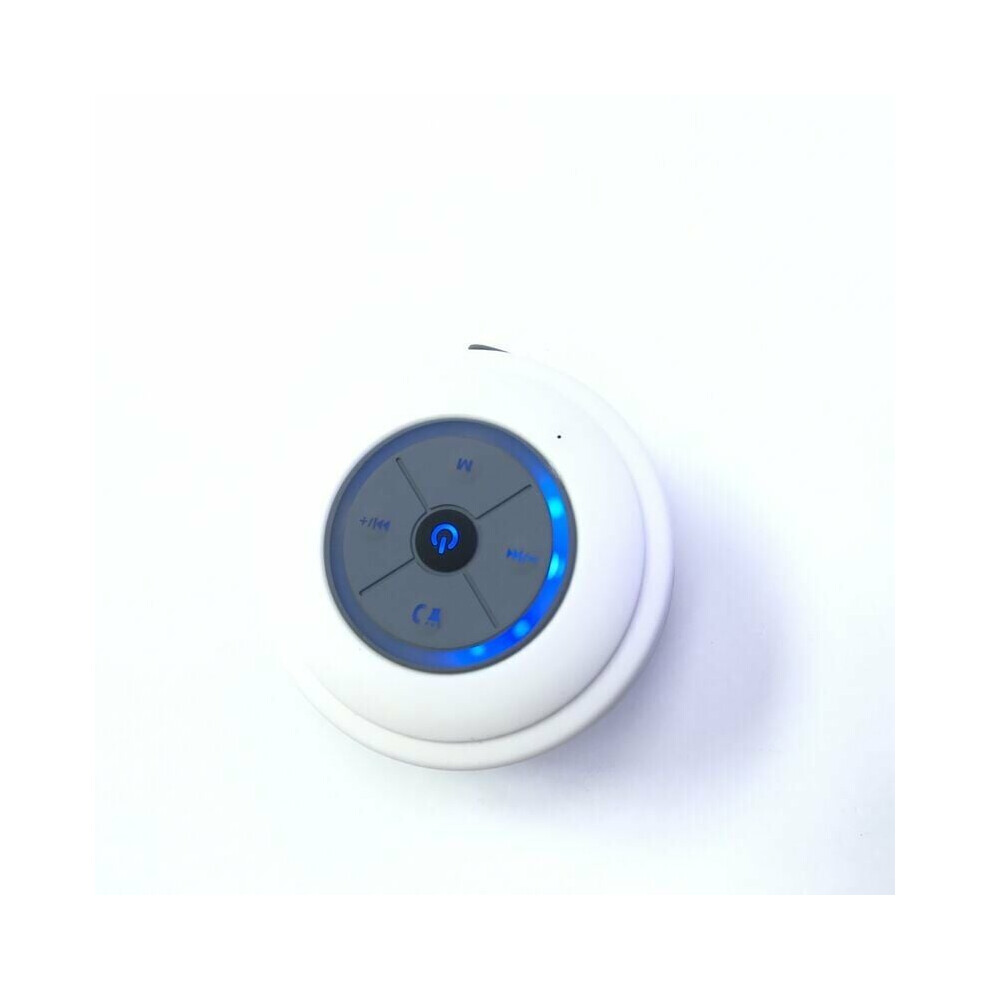 Ergonomically Engineered, Waterproof Bluetooth Shower Speaker, Portable And Robust Outdoor Speaker With Suction Cup Design, Built-In Microphone And Su 9176269309268