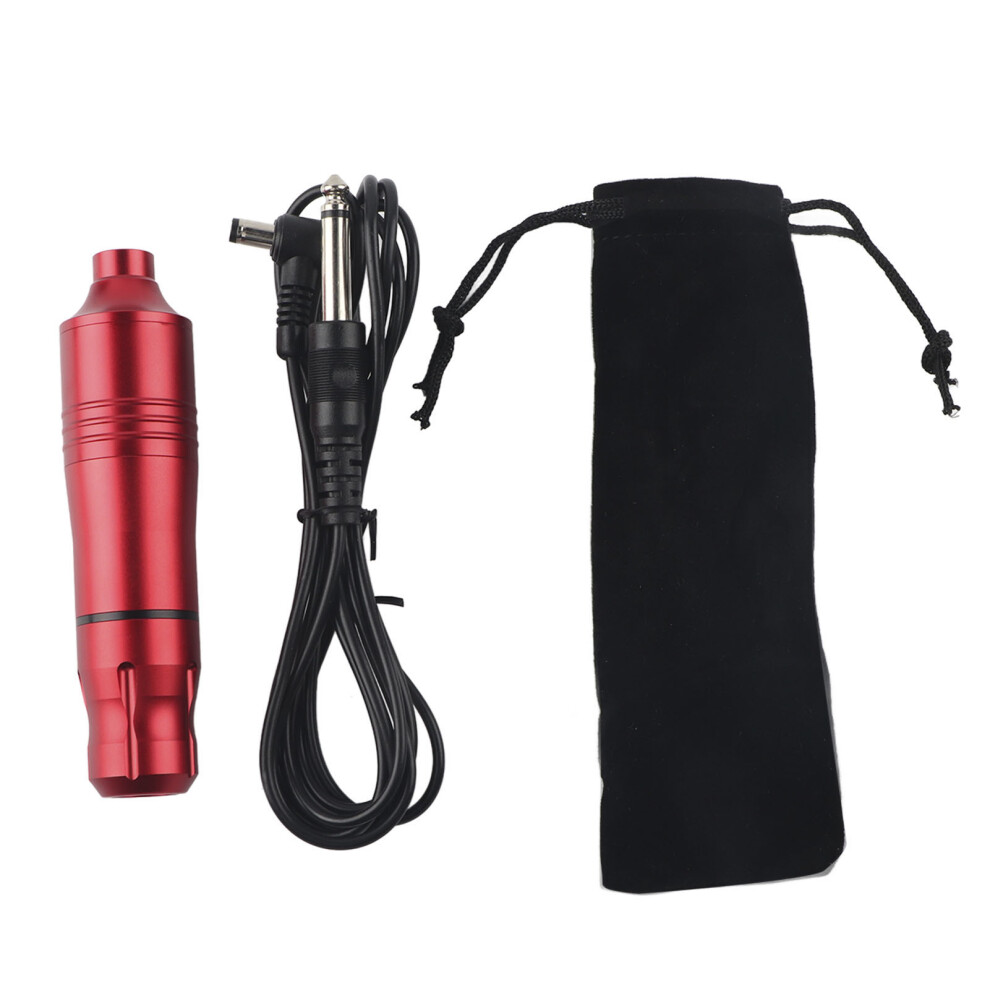 Red Artistic Freedom With Tattoo Kit, Coreless Motor Rotary Tattoo Pen, Lithium Battery, For Unmatched Precision (Red) For Halloween Parties