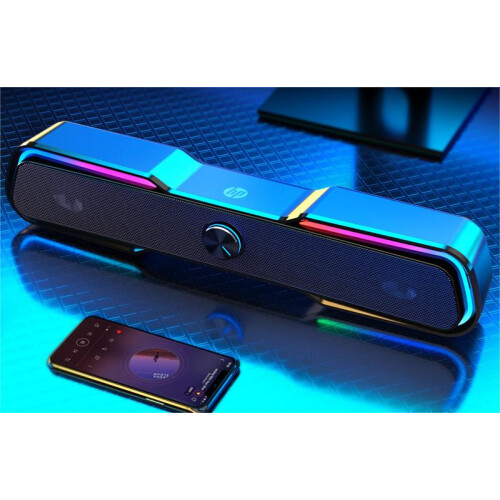 Desktop Speakers, Dynamic Lighting Modes & Touch Control, Innovative Dual-Speaker Unit for Clear Decoding and Powerful Bass, Suitable for Windows, Mac 1