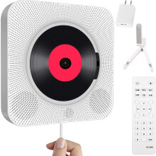 Multifunction Portable Cd Player, Bluetooth Music Player With HiFi Speaker For Studio Or Yoga