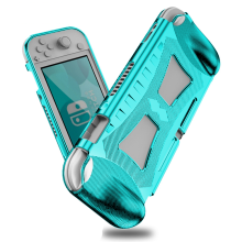 Custodia ergonomica con impugnatura per Nintendo Switch Lite, cover in TPU antiurto per una protezione duratura.