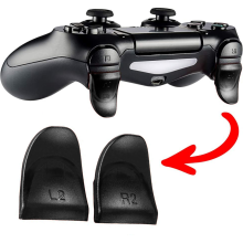 Impugnatura di controllo ottimizzata: estensori del grilletto e kit per migliorare il comfort dei controller PS4, pulsanti grilletto di ricambio di