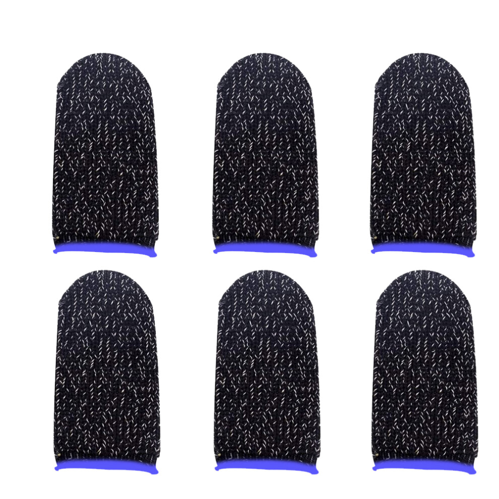 Professional Gaming Experience, Mobile Gaming Accessories, High Sensitivity Conductive Fiber, Elastic Finger Sleeves, Anti-Sweat Breathable, Se Silver 9176269158804