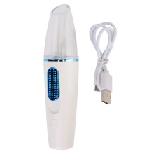 Bærbar mini-damper, nano-ansiktsdamper for multifunksjonell bruk, USB-oppladbar enhet med synlig vanntankkapasitet (blå) for nattklubber