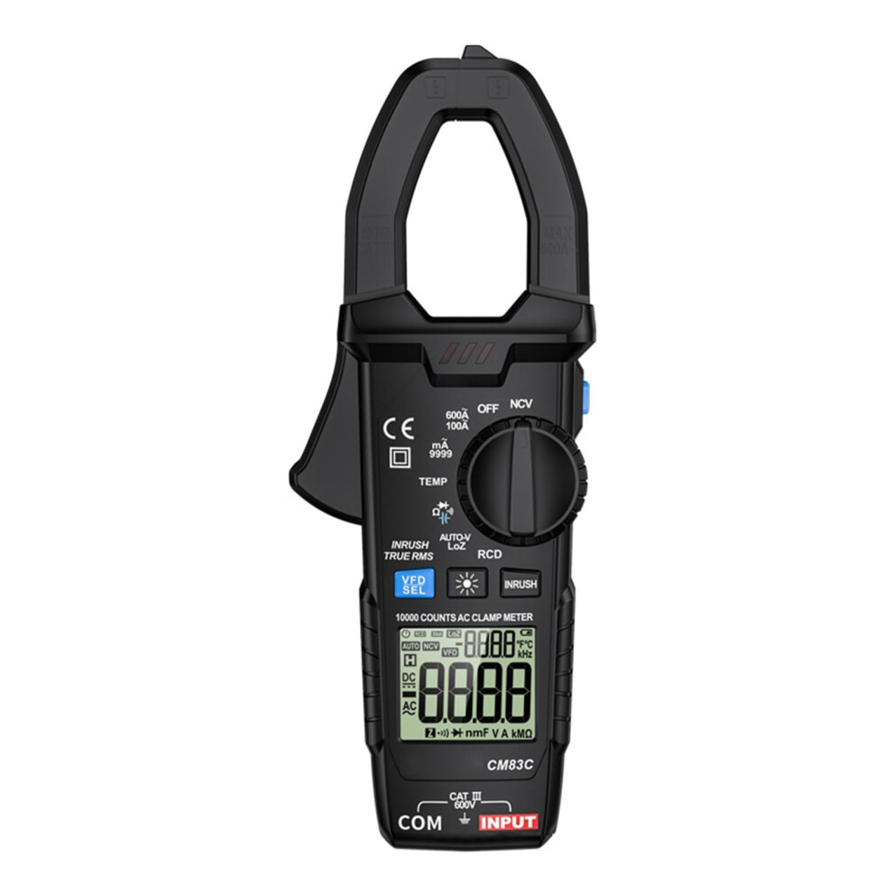 Electrical Tester Clamp Meter Digital 600A Ac Current, Rcd, Inrush Function, True Rms Multimeter For Wiring 9094768739259