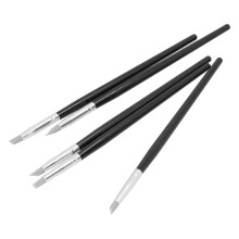 Silicone-Knetwerkzeug-Set, 5 Stück Tragbare Modellierwerkzeuge, Schwarz