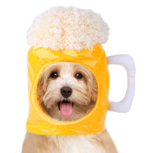 Dog Beer Hat Breathable Pet Hat Sun Protection Bonnet For Dogs And Cats