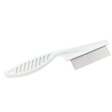 Pet AntiFlea Color Comb FineTooth Stainless Steel Lice Comb For Puppies Hygienic Grooming Tool