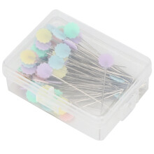 Sewing Pins 100pcs Flat Head Straight Quilting Pins for Crafts DIY Projects #2