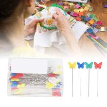 50Pcs Colorful Stainless Steel Sewing Straight Pins for Craft Quilting DIY
