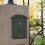 (black)Metal Mailbox Wall Mount Locking Mailbox Retro Letter Box Drop Box-hy 2