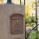 (black)Metal Mailbox Wall Mount Locking Mailbox Retro Letter Box Drop Box-hy 4