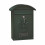 (green)Metal Mailbox Wall Mount Locking Mailbox Retro Letter Box Drop Box-hy 1