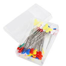50Pcs Colorful Stainless Steel Straight Pins for Quilting & DIY Crafting