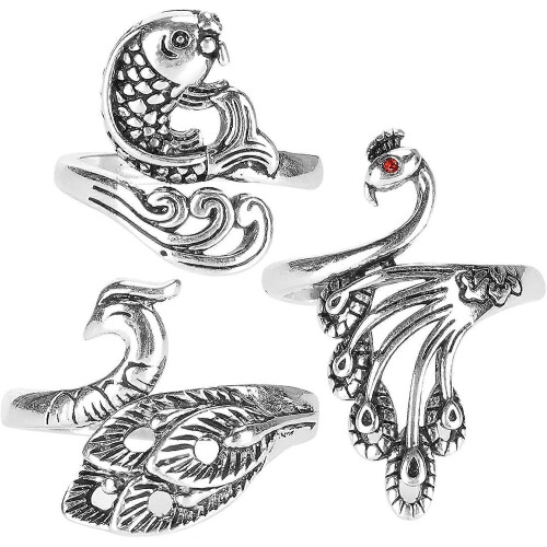 3Pcs Adjustable Knitting, Ring Crochet Loops Yarn Guide Crochet Ring for Loop Rings Fingers Adjustable Finger Holder Sewing Tools