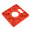 Multifunctional Aluminum Router Table Insert Plate 120x120mm Red 7