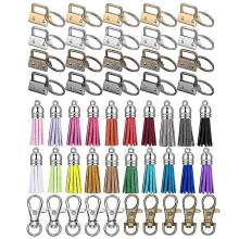 60 Pieces for Key Chain Hardware Supplies Set for Beading & Jewelry Making