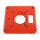 Multifunctional Aluminum Router Table Insert Plate 120x120mm Red 11