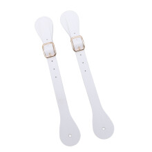 Western Cowboy Spur Holder 22cm Synthetic Leather Spur Straps Adjustable White