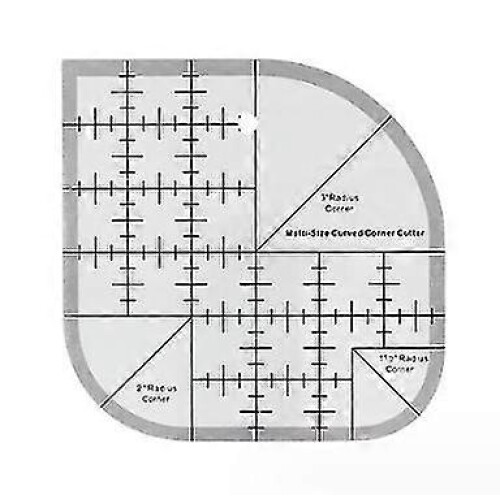 1pc Curved Angle Ruler for Quilting, Sewing Patchwork - Round Edge Sewing Templates, Patchwork Tools for Sewing Supplies, Home, Office