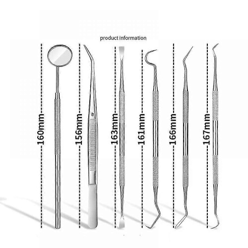 Dental Tools, 6 Pack Professional Plaque Remover Teeth Cleaning Tools Set 1