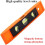 Leveler Tool Magnetic Ceiling Leveling System, Horizontal Inclination Ruler, Vertical Portable For Carpentry, Orange 5