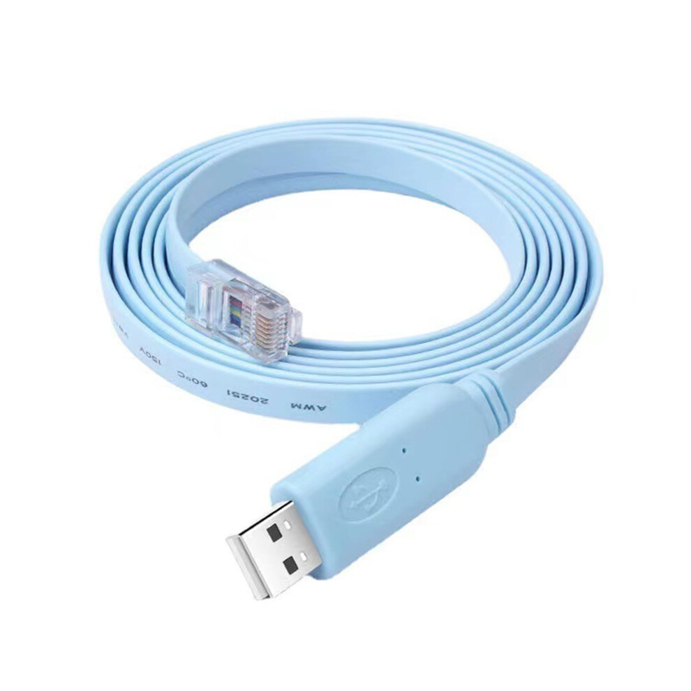 Usb To Ethernet Adapter 1.8M Usb To Rj45 Console Cable For Cisco Router Windows Mac Linux 9187378775714