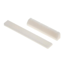 Bone Saddle Nut Slotted for Ukulele Guitar