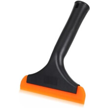 Silicone Window Squeegee, Multi-Purpose Car Glass Cleaner Tool for Auto Windows, Mirrors, Shower Glass, Kitchen Countertops (Black)